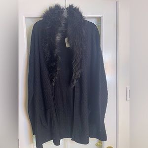 Detachable Fur Cardigan